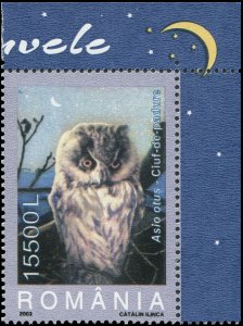 Romania 2003 Sc 4579-4584 Birds Owls CV $4.75