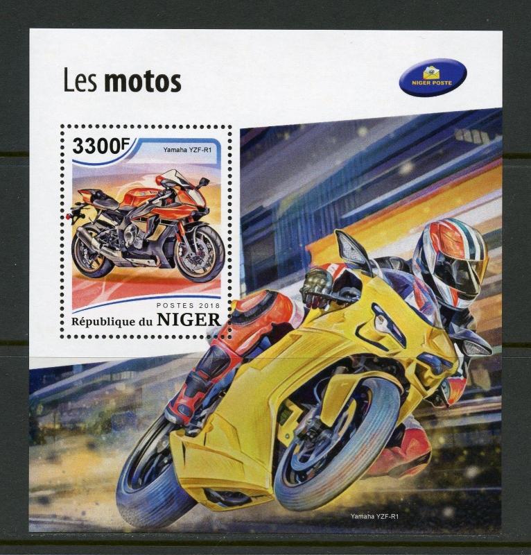 NIGER 2018  MOTORCYCLES   SOUVENIR SHEET MINT NH