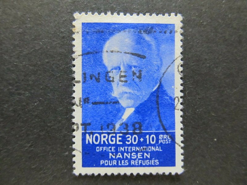 A5P28F58 Norway Semi-Postal Stamp 30o+10o used