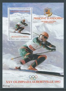 Andorra Spanish #219A NH '92 Albertville Olympics SS