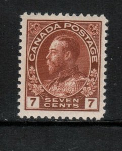 Canada #114v Extra Fine Never Hinged Gem With Diagonal Line In N Of Cents Var.