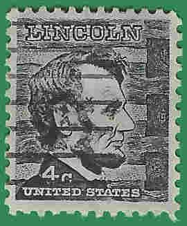 #1282a 4c Abraham Lincoln 1973 Used Tagged