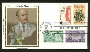 2010 ALGER FDC WITH #1005, 1015, & 1163  WILLOW GROVE, PA COLORANO SILK CACHET