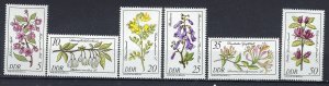 Germany DDR 2151-56 MNH 1981 Flowers (ak1424)