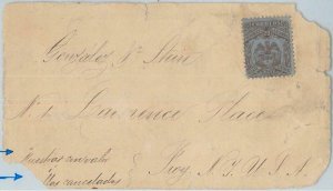 74424 - COLOMBIA - POSTAL HISTORY -  COVER front to the USA - NICE!! 1890's