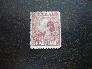 Stamps - Netherlands - Scott# 8 - Used Single Stamp