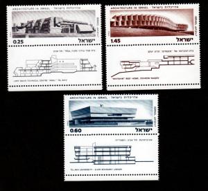 Israel # 544-546 Mint Never Hinged With Tabs!