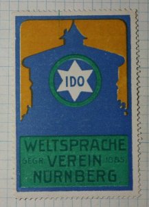 IDO World Language Nurmberg Germanuy WWW Clubs & Societies Poster Stamp