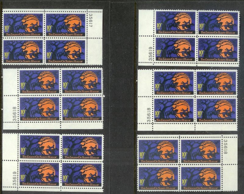 UNITED STATES (198) Blocks/Plate Blocks/Strips Stamps ALL Never Hinged FV=$67+