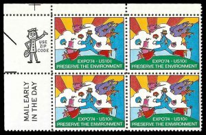 PCBstamps   US #1527 ZB 40c(4x10c)Expo 74, MNH, (ZB-1c)