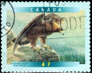 Bird, Golden Eagle, Canada stamp SC#1890 used