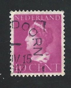 Netherlands SC# 218 - Queen Wilhelmina, brt red violet