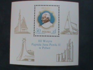 POLAND 1987  SC#2807 STATE VISIT OF POPE JOHN PAUL II. MNH S/S SHEET-  VF