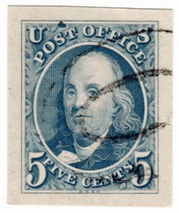 (I.B) US Postal Service : Benjamin Franklin 5c (Centenary Reprint)