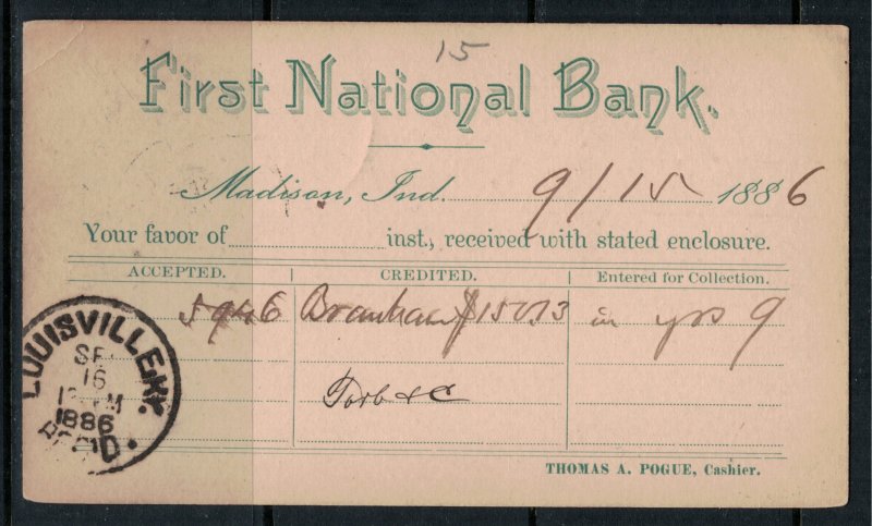 U.S. #UX8 preprinted  CV $10.00