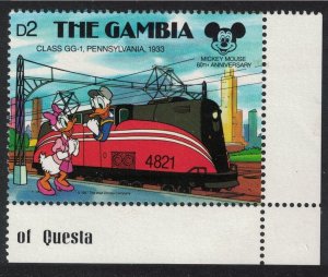 Gambia Donald and Daisy Duck Disney 1987 MNH SG#756