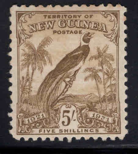 New Guinea Scott 28 MH* stamp few perf tips toned