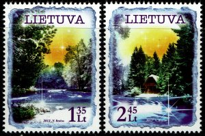 Lithuania #987-988  MNH - Christmas (2012)