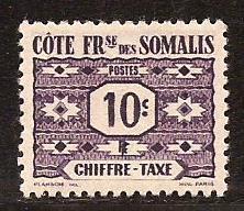 Somali Coast  #  J - 39  Mint