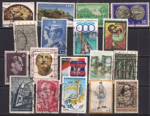Greece Selection of 18 used stamps ( 710 )