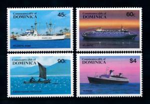 [75746] Dominica 1984 Ship Fishing Boat Cruise Ship  MNH