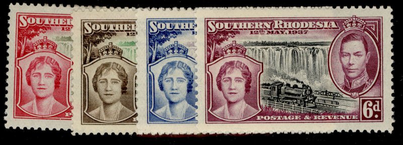 SOUTHERN RHODESIA GVI SG36-39, CORONATION set, LH MINT.