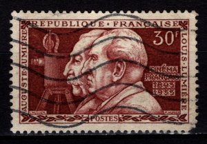 France 1955 60th Anniv. of French Cinema Industry, 30f [Used]