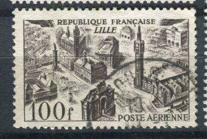 FRANCE; 1949 early Airmail issue fine used 100Fr. value