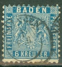 CW: Germany Baden 16 used CV $235