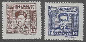 El Salvador (1947) - Scott # C106-C107,   MH
