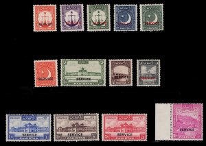 MOMEN: PAKISTAN SG #O14-O26 1948 MINT OG NH £165+ LOT #67741