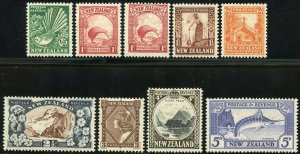 NEW ZEALAND  SCOTT #185/98  MINT HINGE REMNANT  SCOTT VALUE $233.00
