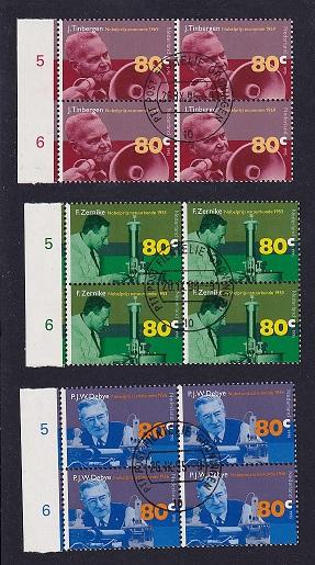 Netherlands  # 892-894 cancelled 1995  Nobel Prize winners