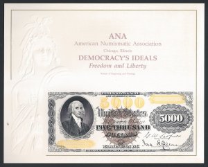 U.S. #NSC59 NH ANA '91 Souvenir Card