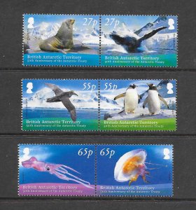 MARINE LIFE - BRITISH ANTARCTIC TERRITORY #414-16   MNH