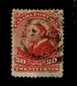 Canada SC# 46, Used, shallow bottom thin - S3890