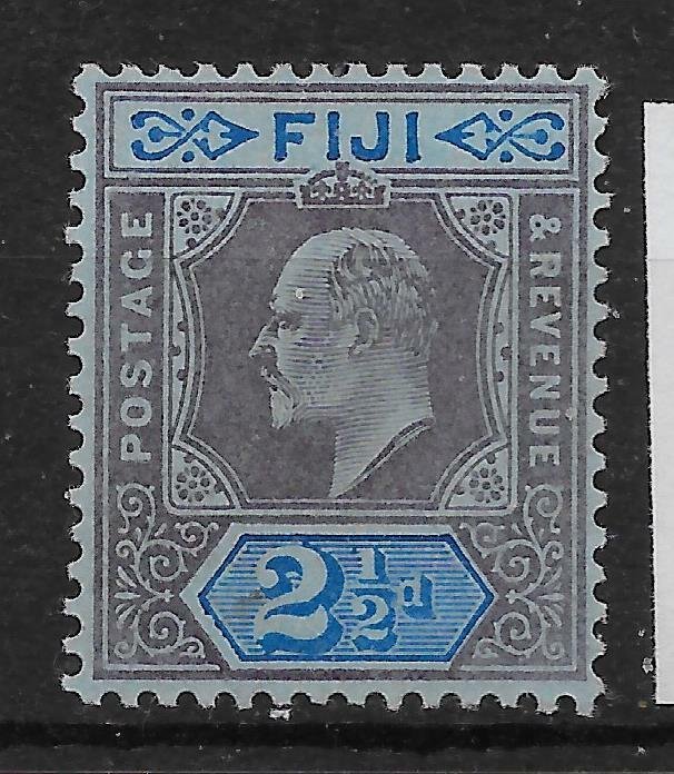 FIJI SG107 1903 2½d DULL PURPLE & BLUE ON BLUE MTD MINT