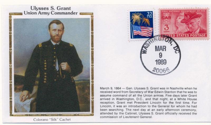 Civil War: Ulysses S. Grant, Colorano \Silk\ Event Cover