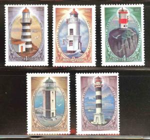 Russia Scott 5265-5269 MNH** lighthouse set