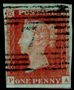 SG8, 1d red-brown PLATE 61, FINE USED. Cat £30. PA 