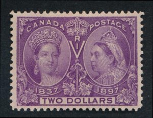 CANADA 62 MINT HINGED VERY FINE $2 JUBILEE