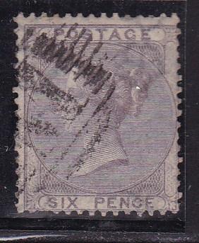 Great Britain 1867  QV 6d red violet No Hyphen  F/VF/used