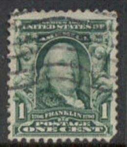 US Stamp #300 - Benjamin Franklin First Regular Issue