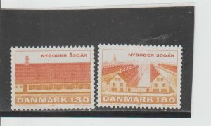 Denmark  Scott#  678-679  MNH  (1981 Nyboder Development)