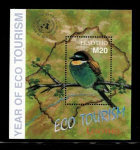 Lesotho 2002 - Eco Tourism / Birds  - Souvenir Stamp Sheet - Scott #1321 - MNH