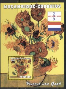 Mozambique 2002 Paintings, Vincent Van Gogh MS MUH