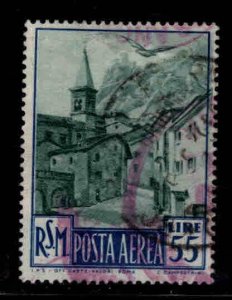 San Marino Scott C68 Used stamp with a colorful cancel