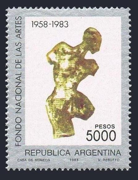 Argentina 1415 2 stamps, MNH. National Art Fund, 25th Ann. 1983. Victor Rebuffo.