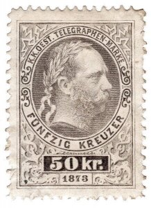 (I.B) Austria Telegraphs : State Telegram 50kr