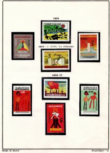 Mozambique vintage collection 1976-8 2 sheets #53-4 MH 21 stamps themes G